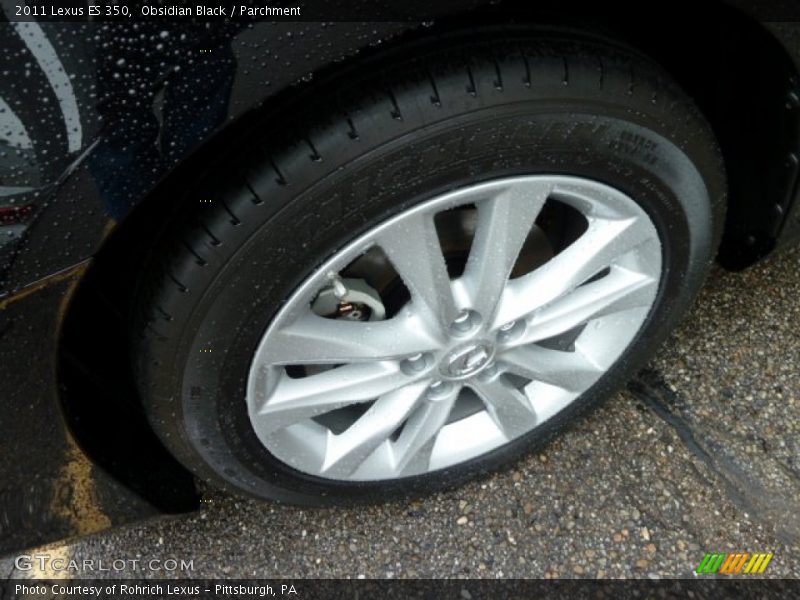 Obsidian Black / Parchment 2011 Lexus ES 350