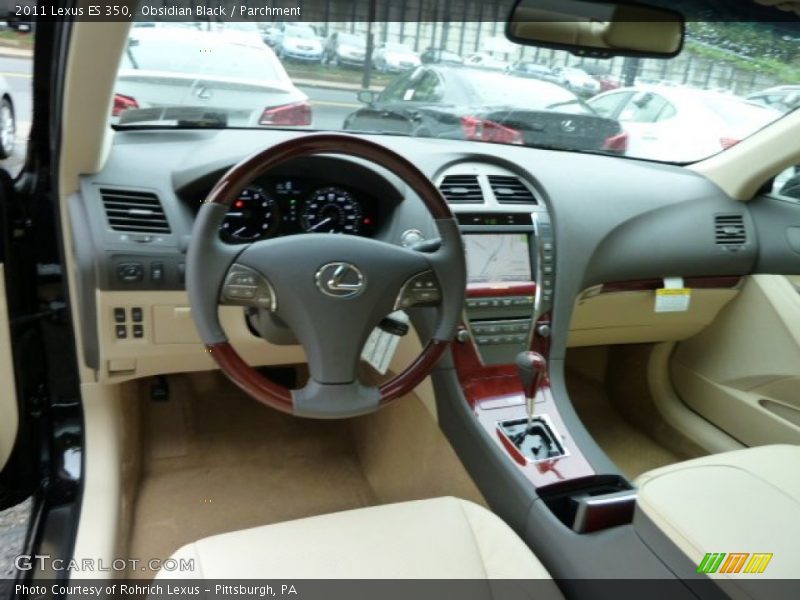 Obsidian Black / Parchment 2011 Lexus ES 350