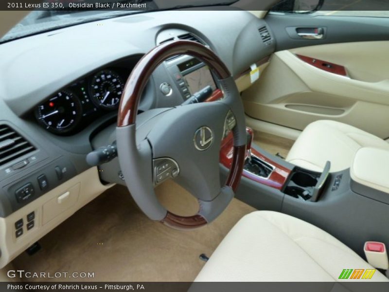 Obsidian Black / Parchment 2011 Lexus ES 350