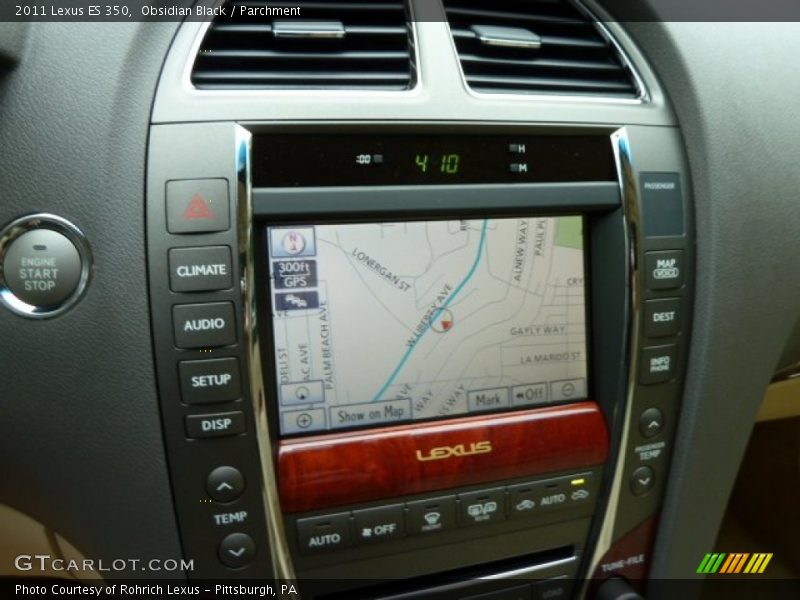 Obsidian Black / Parchment 2011 Lexus ES 350