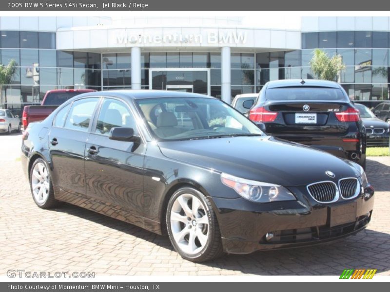 Jet Black / Beige 2005 BMW 5 Series 545i Sedan