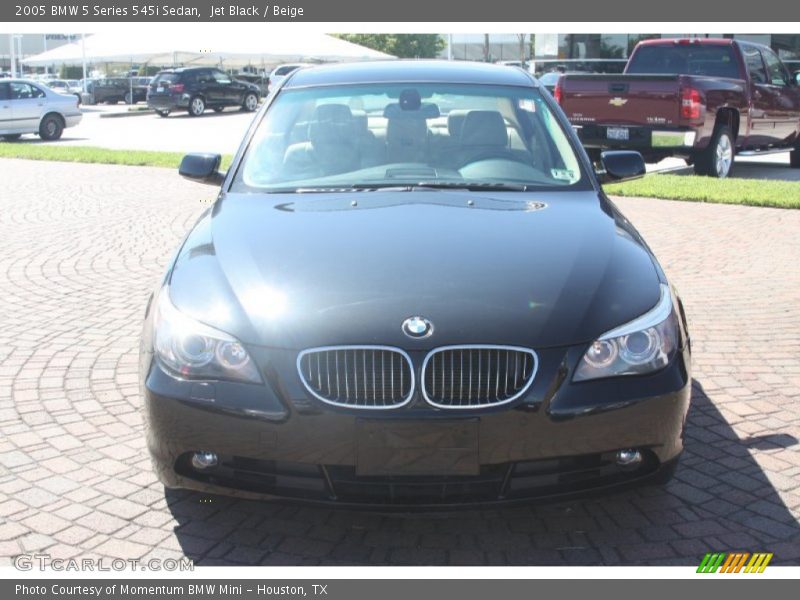 Jet Black / Beige 2005 BMW 5 Series 545i Sedan