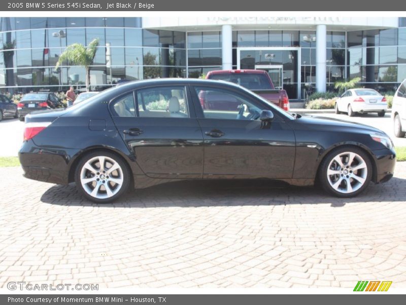 Jet Black / Beige 2005 BMW 5 Series 545i Sedan