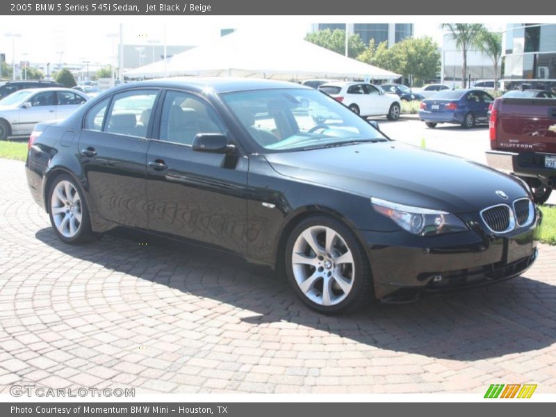 Jet Black / Beige 2005 BMW 5 Series 545i Sedan