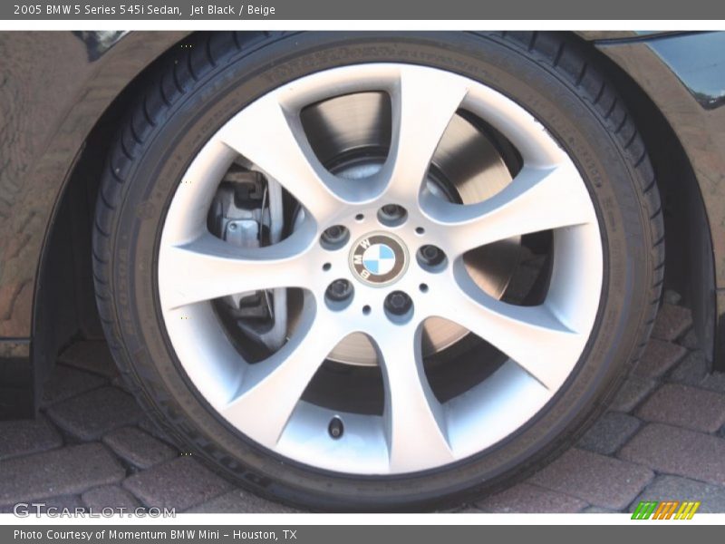 Jet Black / Beige 2005 BMW 5 Series 545i Sedan