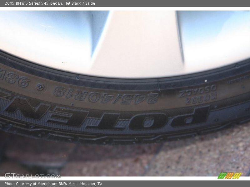 Jet Black / Beige 2005 BMW 5 Series 545i Sedan