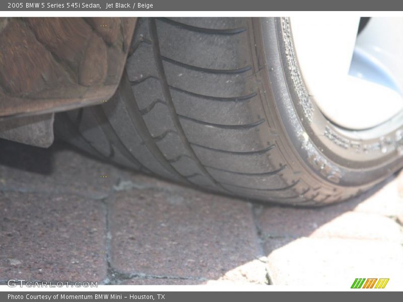 Jet Black / Beige 2005 BMW 5 Series 545i Sedan