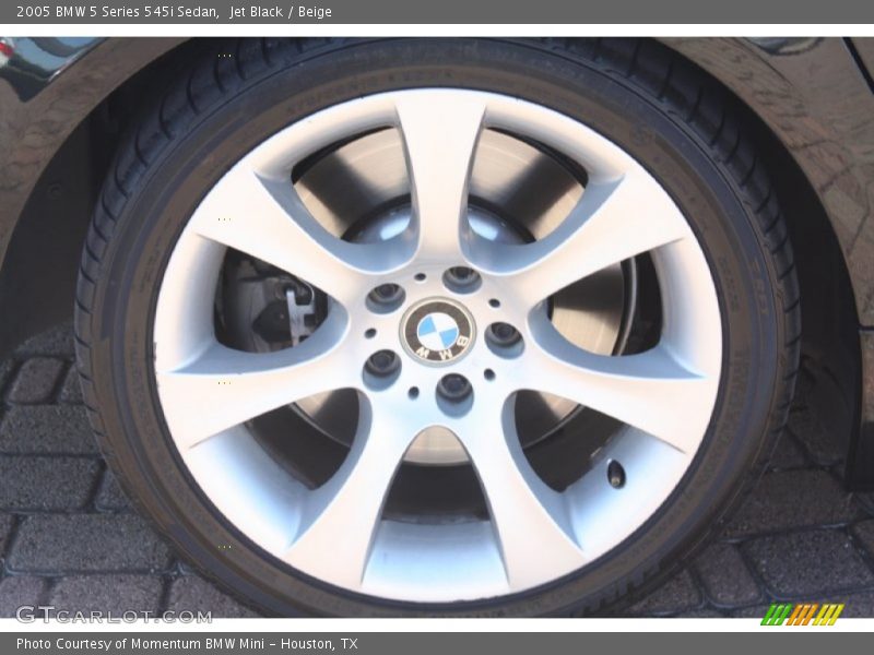 Jet Black / Beige 2005 BMW 5 Series 545i Sedan