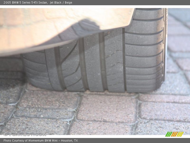 Jet Black / Beige 2005 BMW 5 Series 545i Sedan