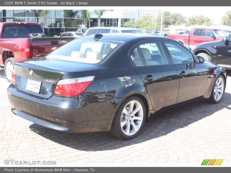 Jet Black / Beige 2005 BMW 5 Series 545i Sedan