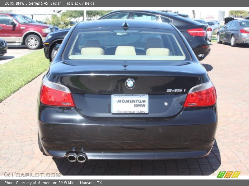 Jet Black / Beige 2005 BMW 5 Series 545i Sedan