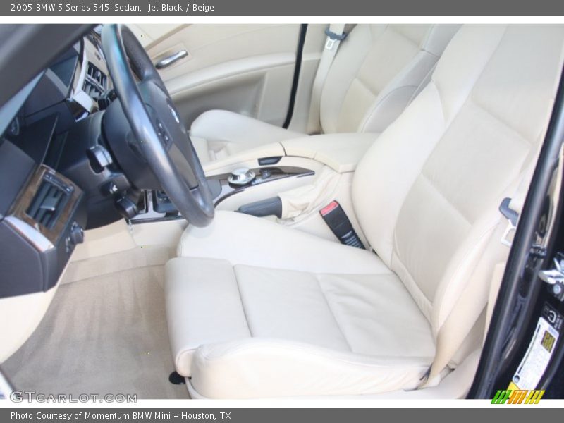 Jet Black / Beige 2005 BMW 5 Series 545i Sedan