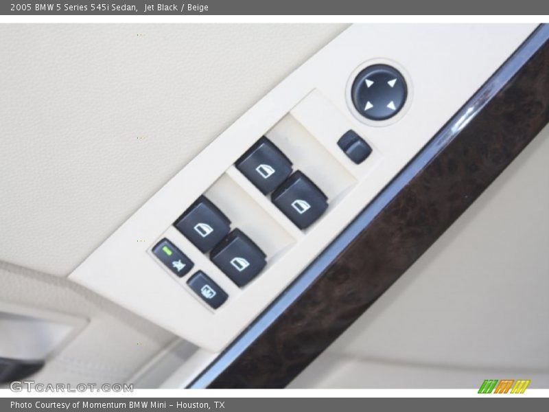 Jet Black / Beige 2005 BMW 5 Series 545i Sedan