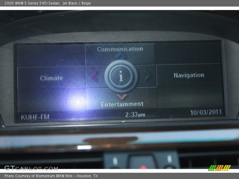 Jet Black / Beige 2005 BMW 5 Series 545i Sedan