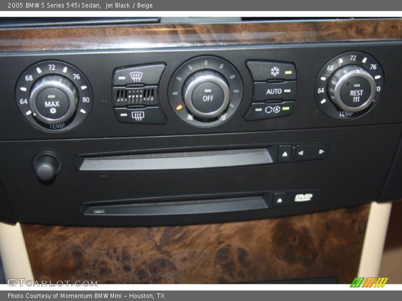 Jet Black / Beige 2005 BMW 5 Series 545i Sedan
