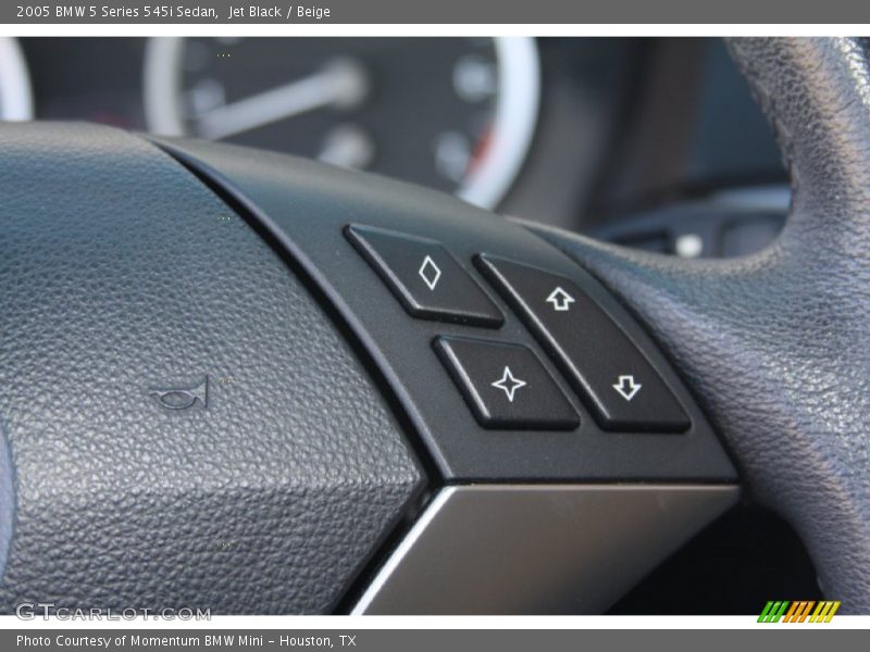 Jet Black / Beige 2005 BMW 5 Series 545i Sedan