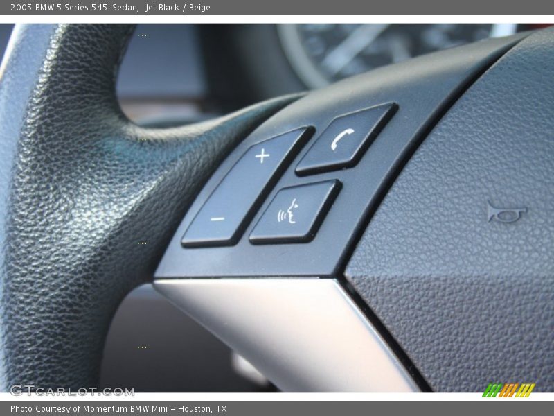 Jet Black / Beige 2005 BMW 5 Series 545i Sedan