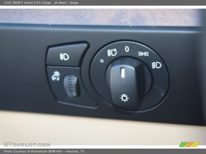 Jet Black / Beige 2005 BMW 5 Series 545i Sedan