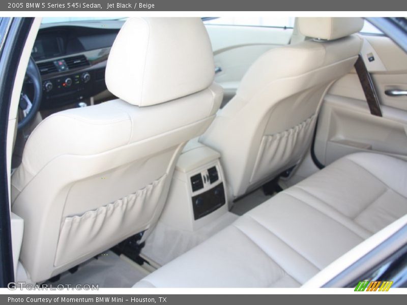 Jet Black / Beige 2005 BMW 5 Series 545i Sedan