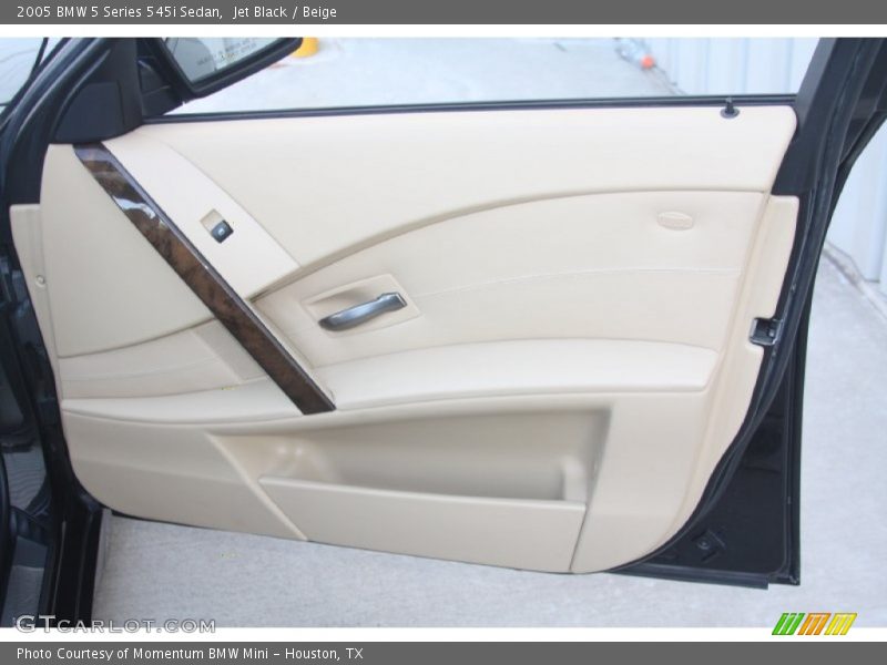 Jet Black / Beige 2005 BMW 5 Series 545i Sedan