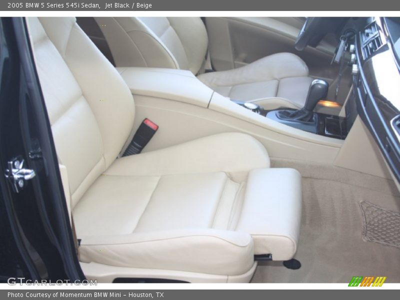 Jet Black / Beige 2005 BMW 5 Series 545i Sedan