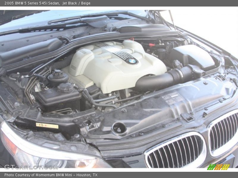 Jet Black / Beige 2005 BMW 5 Series 545i Sedan