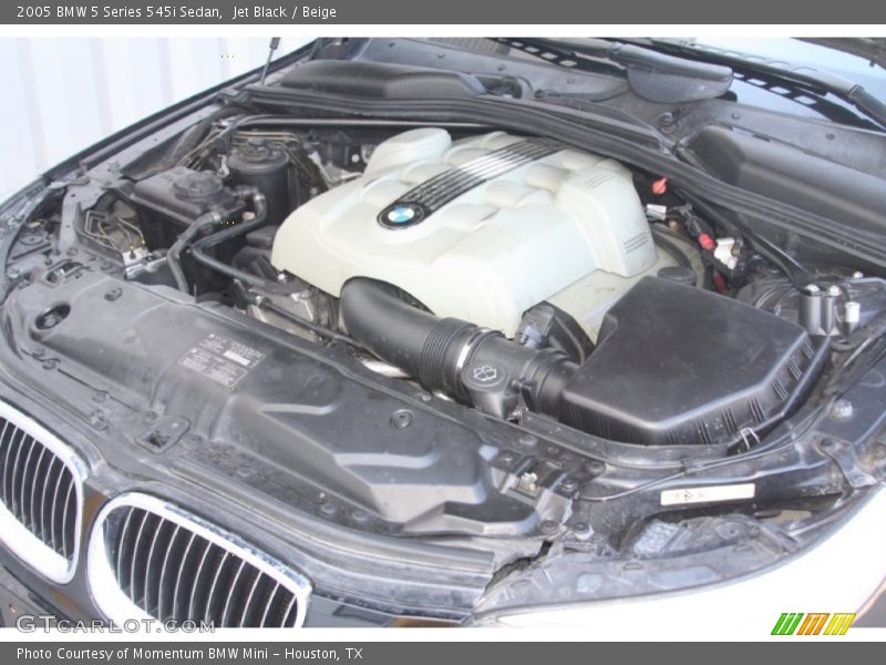 Jet Black / Beige 2005 BMW 5 Series 545i Sedan