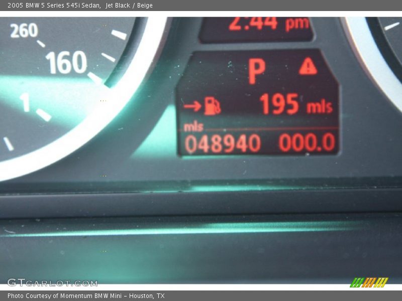 Jet Black / Beige 2005 BMW 5 Series 545i Sedan
