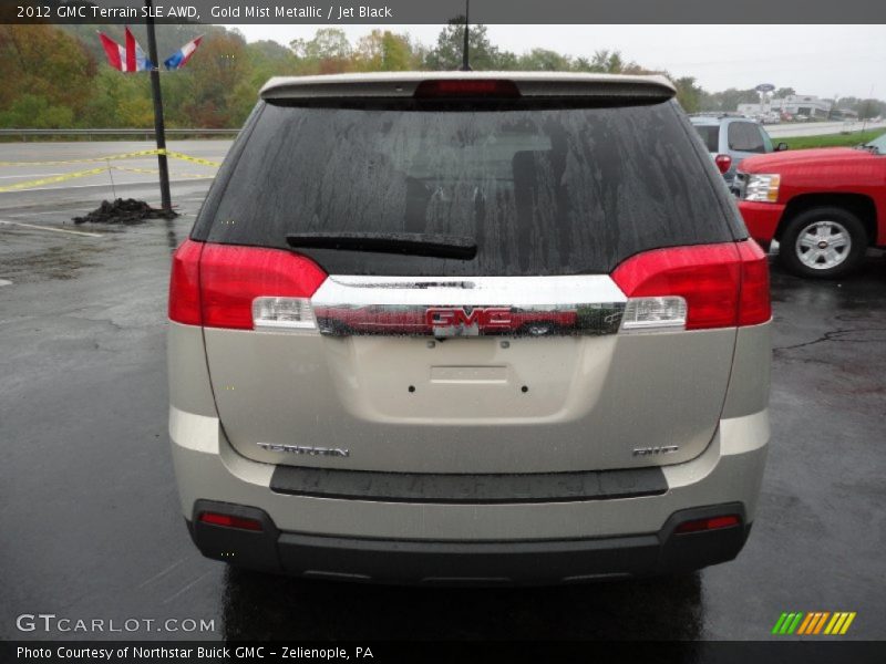 Gold Mist Metallic / Jet Black 2012 GMC Terrain SLE AWD
