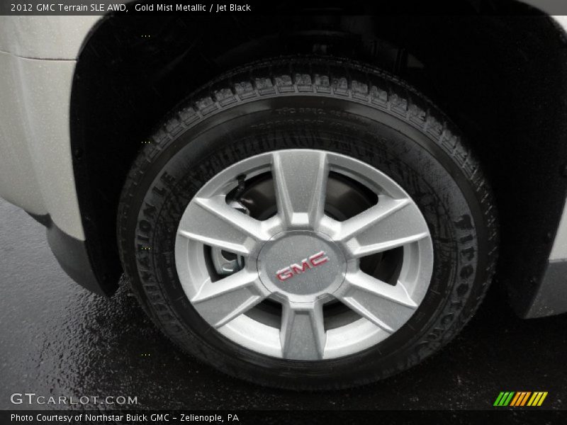 Gold Mist Metallic / Jet Black 2012 GMC Terrain SLE AWD