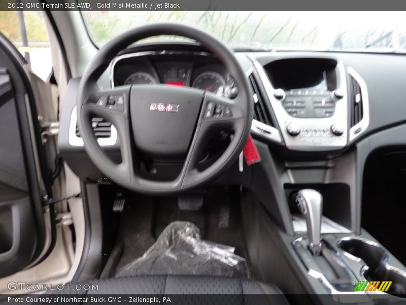 Gold Mist Metallic / Jet Black 2012 GMC Terrain SLE AWD