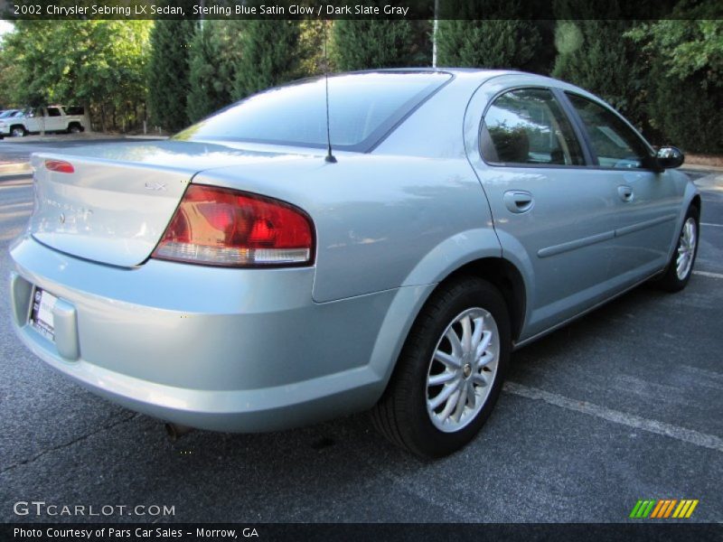 Sterling Blue Satin Glow / Dark Slate Gray 2002 Chrysler Sebring LX Sedan