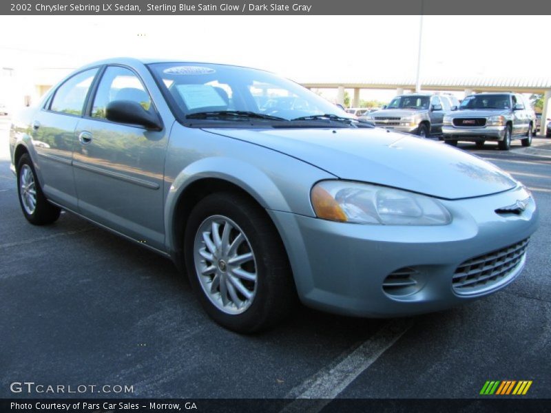 Sterling Blue Satin Glow / Dark Slate Gray 2002 Chrysler Sebring LX Sedan