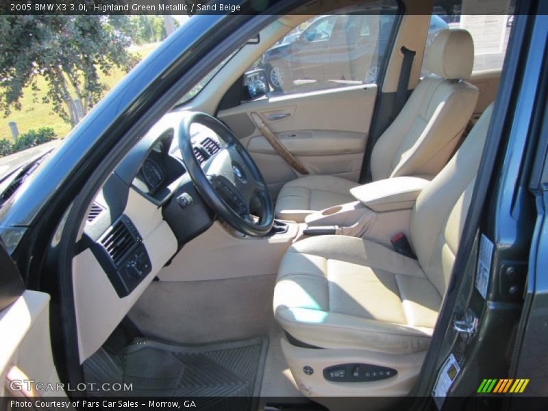 Highland Green Metallic / Sand Beige 2005 BMW X3 3.0i