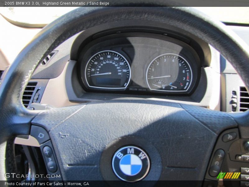 Highland Green Metallic / Sand Beige 2005 BMW X3 3.0i