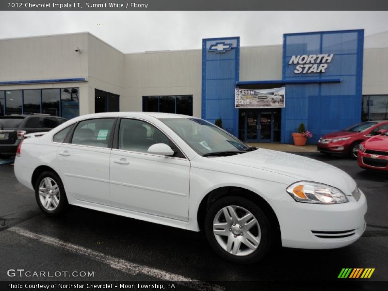 Summit White / Ebony 2012 Chevrolet Impala LT