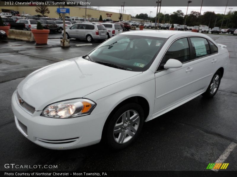 Summit White / Ebony 2012 Chevrolet Impala LT