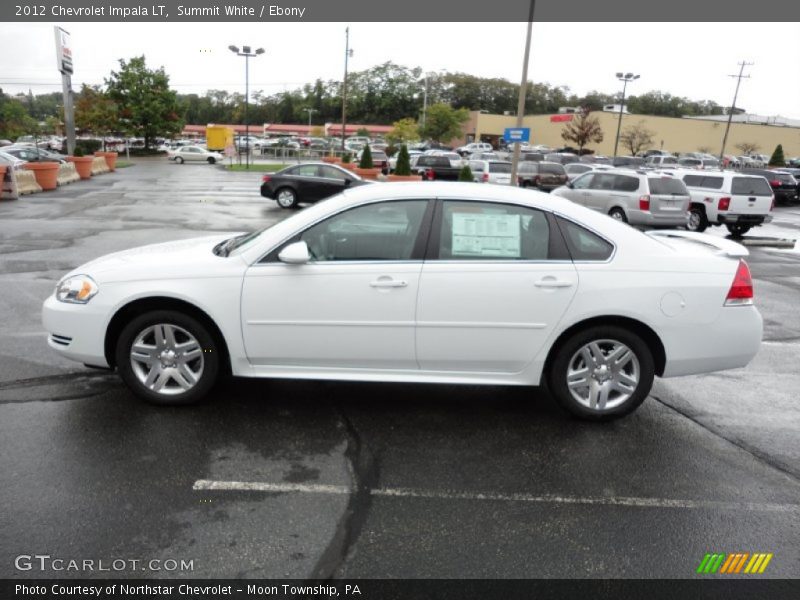 Summit White / Ebony 2012 Chevrolet Impala LT