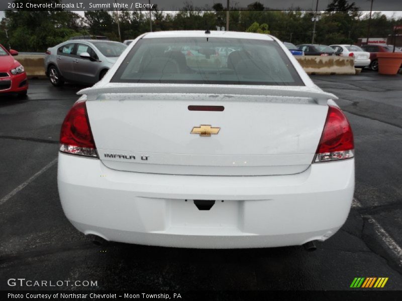 Summit White / Ebony 2012 Chevrolet Impala LT