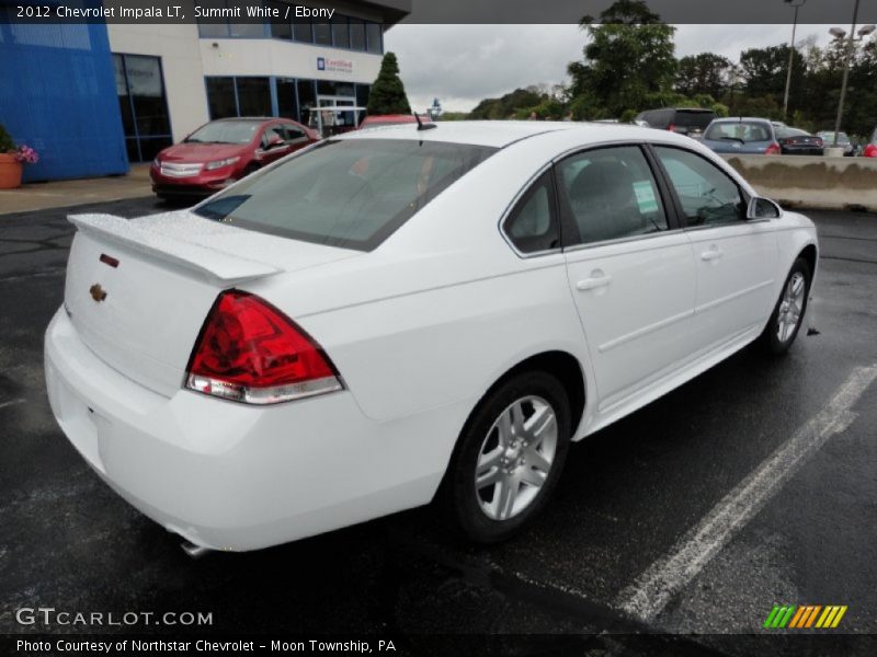 Summit White / Ebony 2012 Chevrolet Impala LT