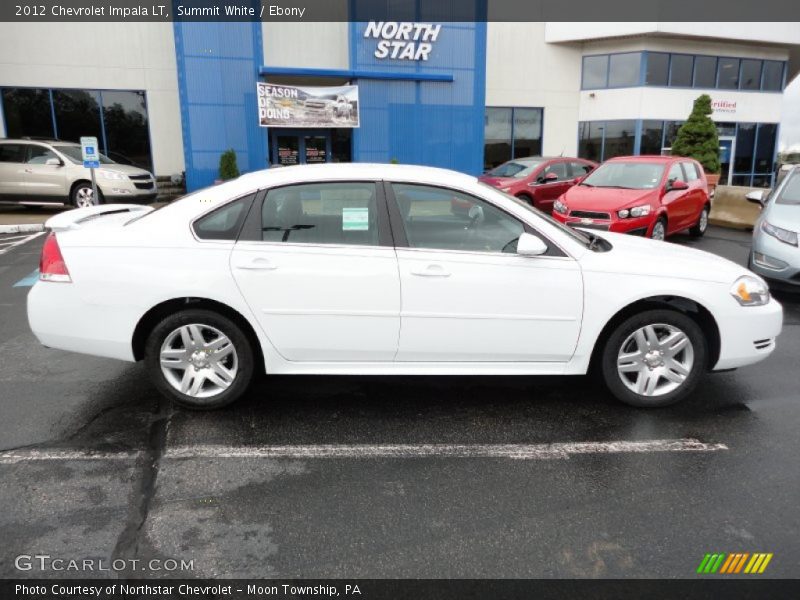 Summit White / Ebony 2012 Chevrolet Impala LT