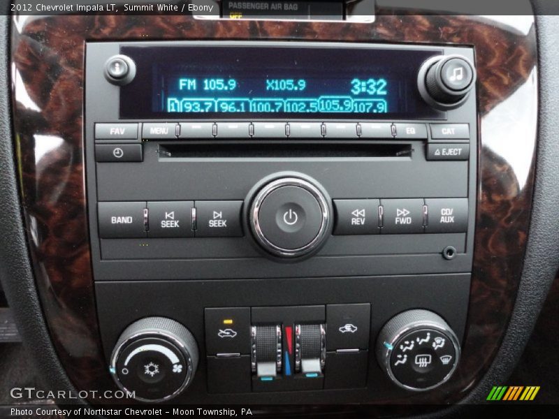 Summit White / Ebony 2012 Chevrolet Impala LT