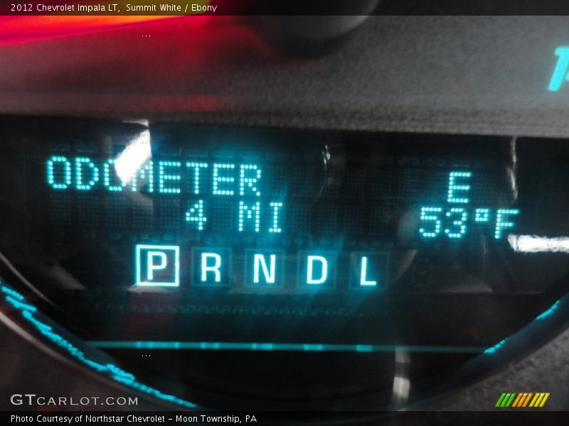 Summit White / Ebony 2012 Chevrolet Impala LT