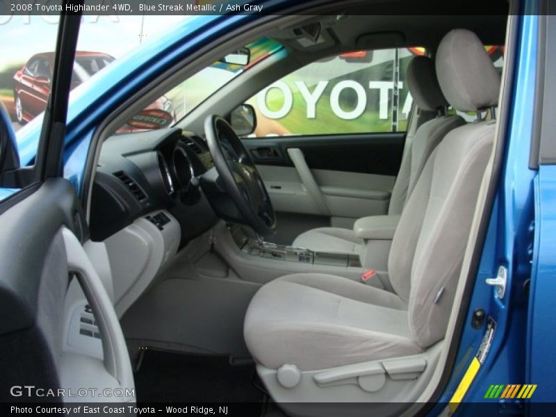 Blue Streak Metallic / Ash Gray 2008 Toyota Highlander 4WD