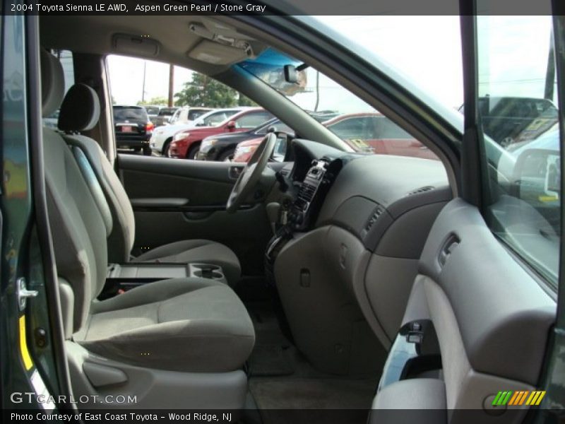 Aspen Green Pearl / Stone Gray 2004 Toyota Sienna LE AWD