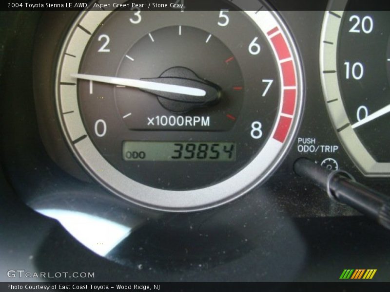 Aspen Green Pearl / Stone Gray 2004 Toyota Sienna LE AWD