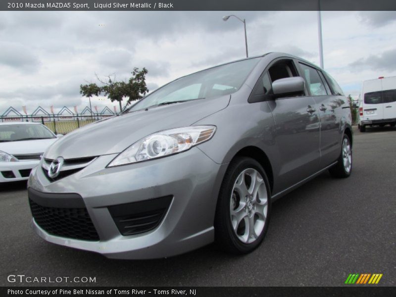 Liquid Silver Metallic / Black 2010 Mazda MAZDA5 Sport