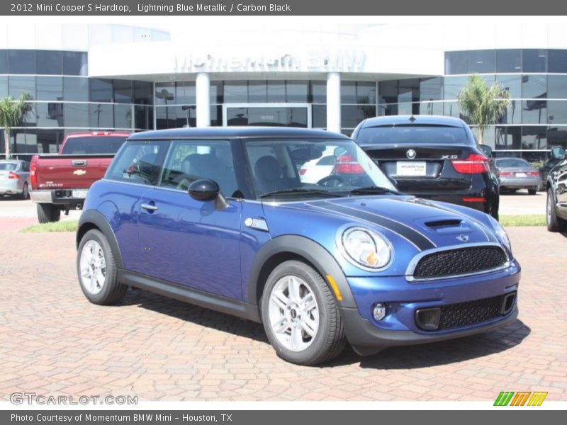 Lightning Blue Metallic / Carbon Black 2012 Mini Cooper S Hardtop
