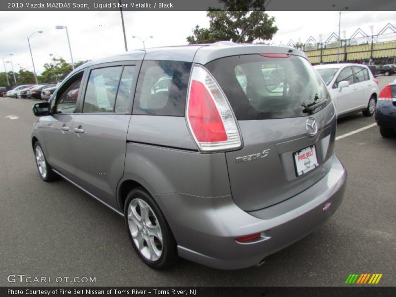 Liquid Silver Metallic / Black 2010 Mazda MAZDA5 Sport