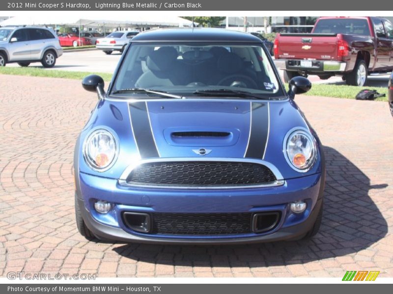 Lightning Blue Metallic / Carbon Black 2012 Mini Cooper S Hardtop